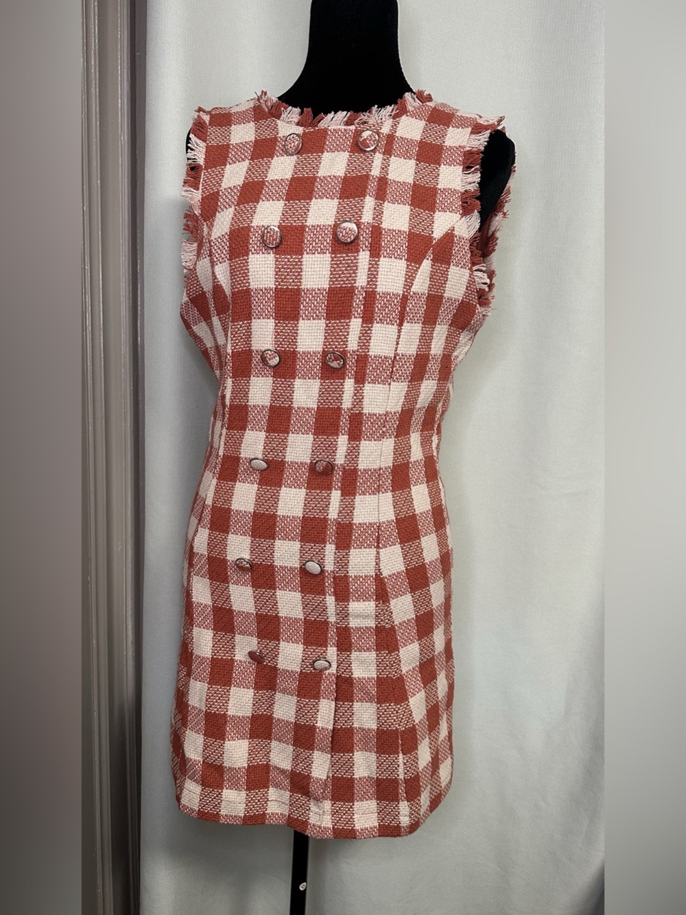 Forever 21 Checkered tweed dress